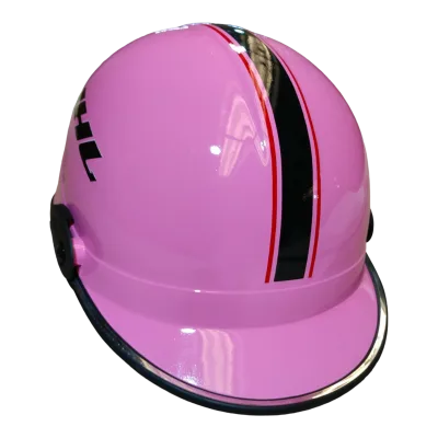 CASCO CACHUCHA PARA MOTO PLASTICO ROSA BARBIE